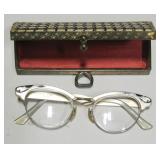 Vintage Ladies Prescription Glasses in Case
