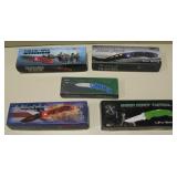 Lot Of 5 Folding Knives - NIB