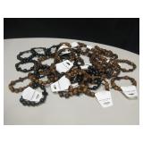 Box Lot Of Wood Bracelets