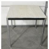 Wood Topped Metal Framed Table
