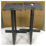 Lot Of 2 Metal Speaker Stands - 16.5" Tall