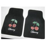 2 "Cherry" Floor Mats - Light Wear To Graphics