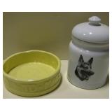 Pet Lot - McCoy Pet Dish & Treat Jar