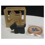 Lot of Vintage Scotty Dog Coasters & More
