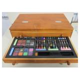 Table-Top Wood Art Easel w/ 2 Drawers Art Supplies