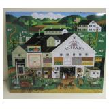 Folk Art Style Metal Sign - 12.5" x 10.5"