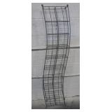 Wavy Shaped Metal CD Storage Rack - 52.5" Tall