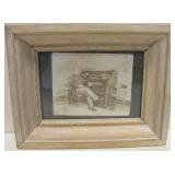 Framed Antique Soldier Photograph