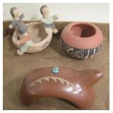 Lot of 3 SW Pottery - 2 Signed