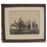 Framed 19th Century Native American Photo Print