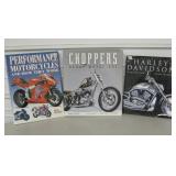 3 Harcover Motorcycle Books