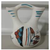 3" Tall Native American Ceramic Wedding Vase