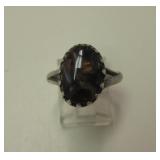 Vintage Sterling Silver & Fire Agate Ring
