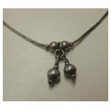 Vintage Native American Sterling Silver Necklace