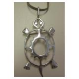 Native American Sterling Silver Pendant Necklace