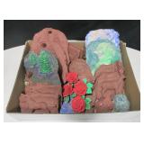 24 Hand-Crafted Plaster Castings By Local Artist
