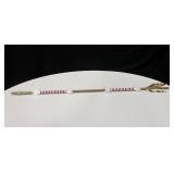 33.25" Long Beaded Native Made Arrow