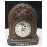 Mickey Mouse Mantle Clock 7.5" X 8.5"