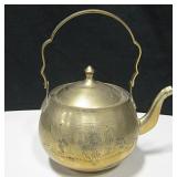 6.25" Tall Brass Teapot Made in India