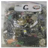 Large Bag Of Assorted Jewelry - Marked "C"