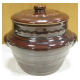 Mar-Crest Oven Proof Stoneware Crock w/ Handles