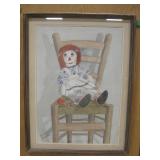 Sylvia Sanchez Original Watercolor - Framed