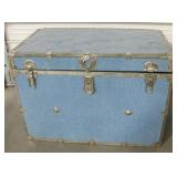 Large Metal Over Wood Trunk 34.5" x 21" x 24"