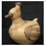 Signed Zuni Ceramic NA Bird Jar - 8.5" Tall