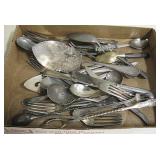 Box Lot of Antique Flatware