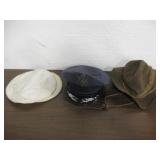 2 Sailor Hats, Military Hat & Dorfman-Pacific Hat