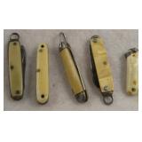 Lot Of 5 Miniature Folding Knives
