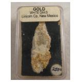Lincoln County, New Mexico Gold Bearing Rock