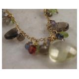Antique Sterling & Gemstone Necklace