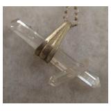 Sterling Silver Crystal Necklace