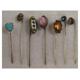Lot Of 7 Vintage Stick Pins