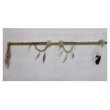 Leather & Beaded Decorative Native American Spear