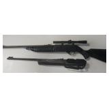 Lot Of 2 Pump Rifle BB Guns - 1 w/o Stock