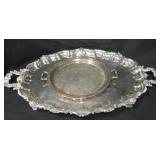 2 Silver Plated Serving Trays - Larger Is Wilcox