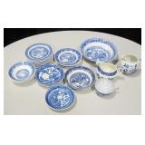 Box Lot of Blue Willow Dishes