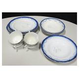 Lot of Blue & White French China Co. Dishes
