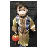 16" Japanese Boy Doll w/ Stand
