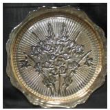 Carnival Glass Tray Or Platter - 11.5" Diameter
