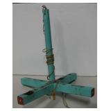 Vintage Ceiling Wood Candlestick Holder