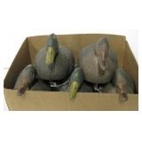 Lot Of 5 Vintage Soft Rubber Duck Decoys