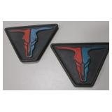 Pair Of Cast Iron Ghost Ranch Trivets 6.5" x 4.5"