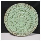 Vintage Frankoma Ceramic Sequoyah Cherokee Trivet