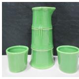 Williams-Sonoma Small Bamboo Pitcher & 2 Cups