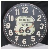 28" Diameter Route 66 Wall Clock - Incomplete