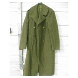 Vtg 38L US Military Wool Trench Coat / Overcoat
