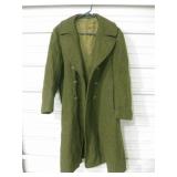 Vtg M-3885 US Military Wool Trench Coat / Overcoat